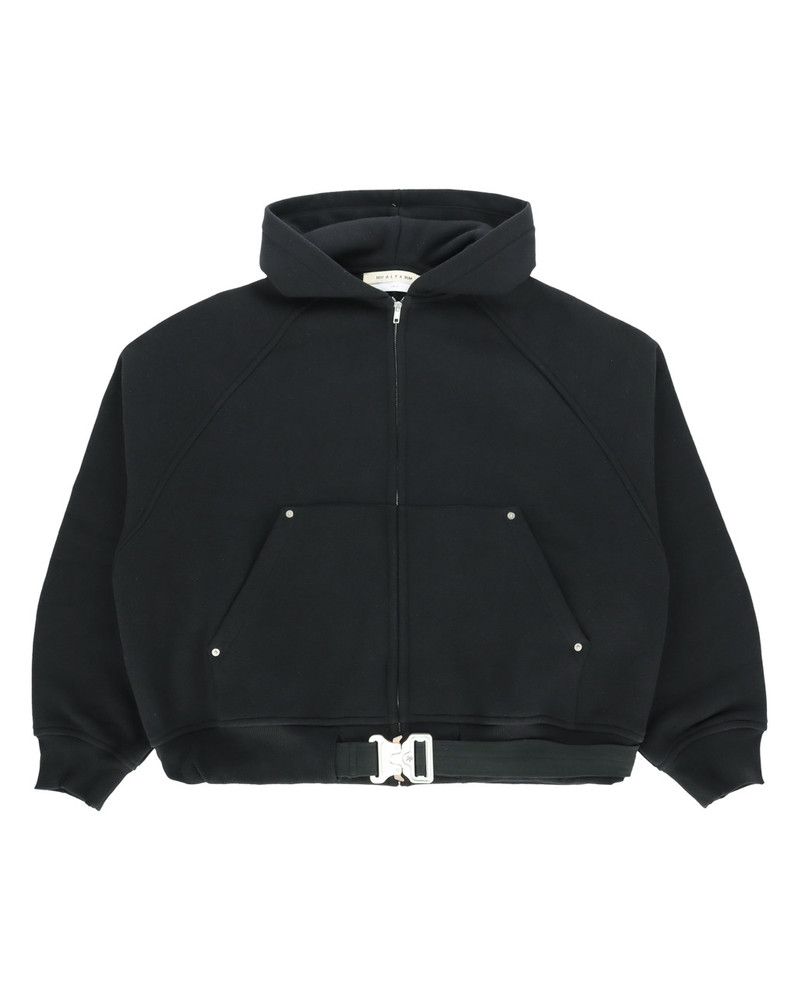 BELTED BUCKLE ZIP HOODIE 1
