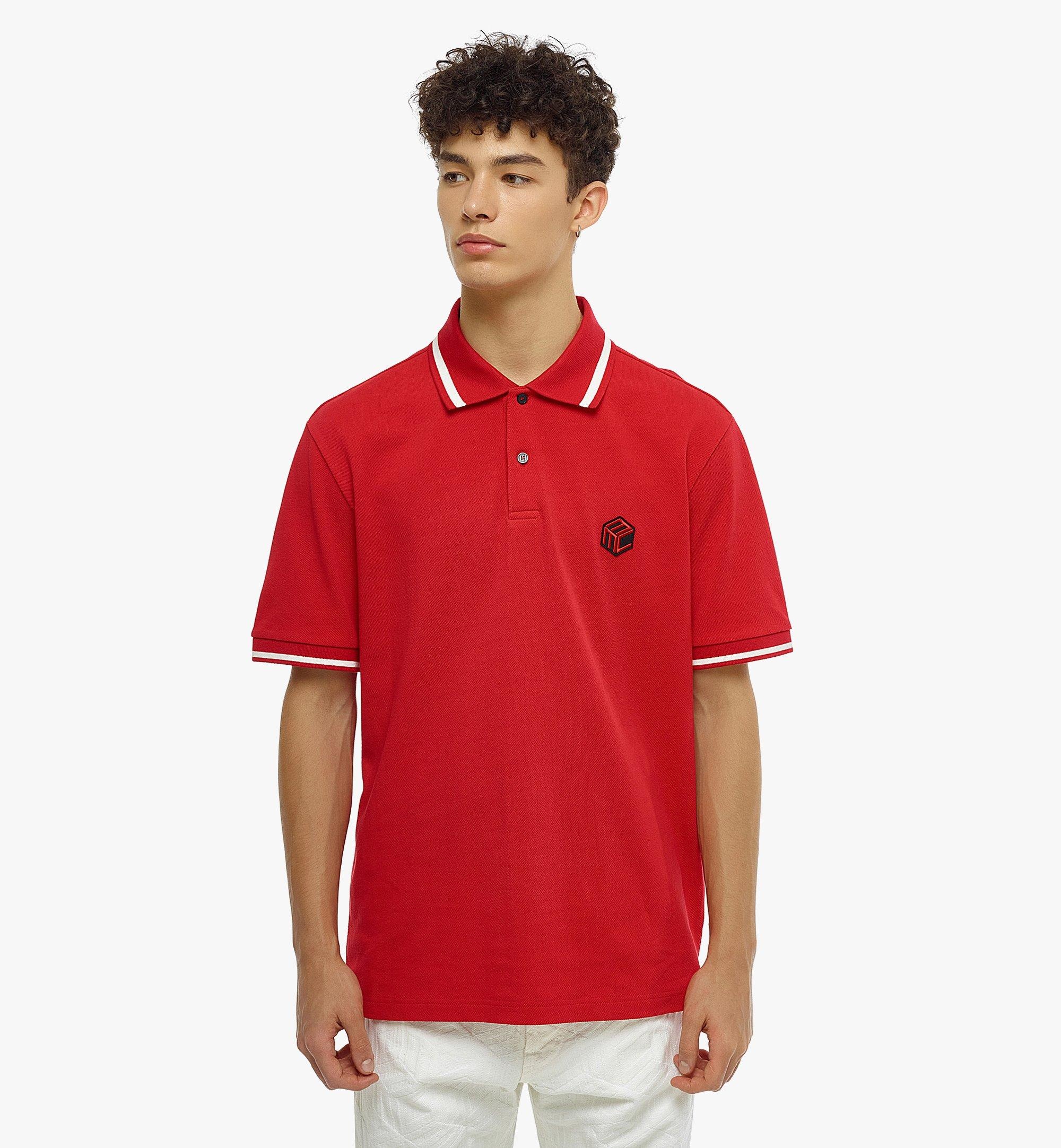 Men’s Cubic Monogram Polo Shirt in Organic Cotton - 5