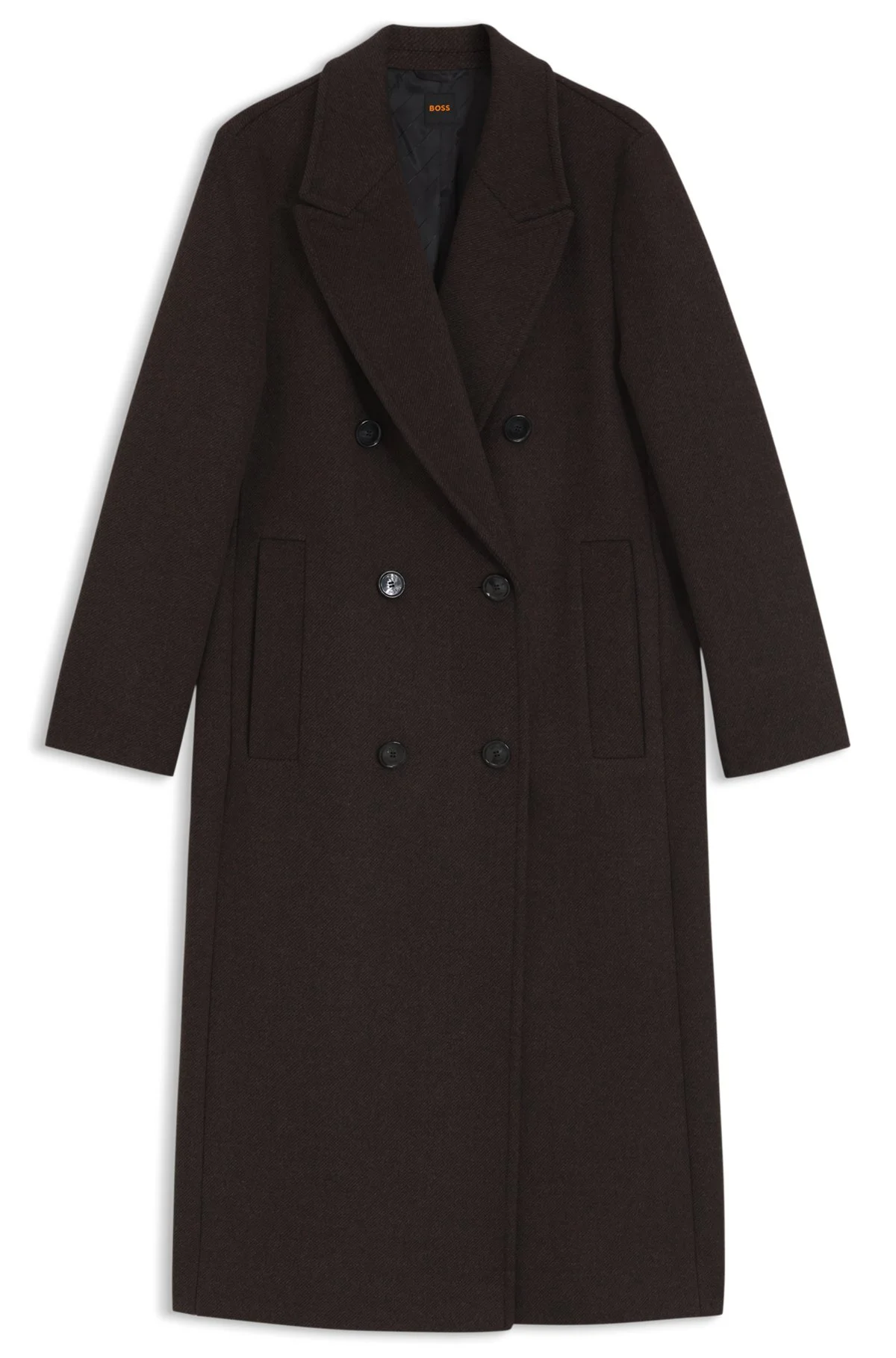 RELAXED-FIT COAT WITH DOUBLE-BREASTED FRONT - 1