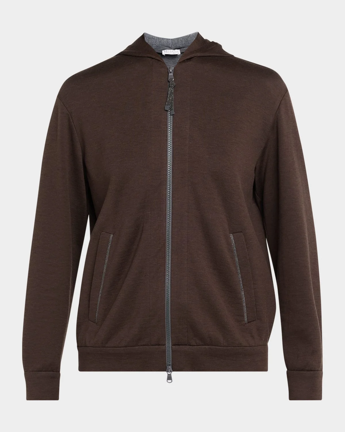 Monili-Trim Cardigan Sweatshirt - 1