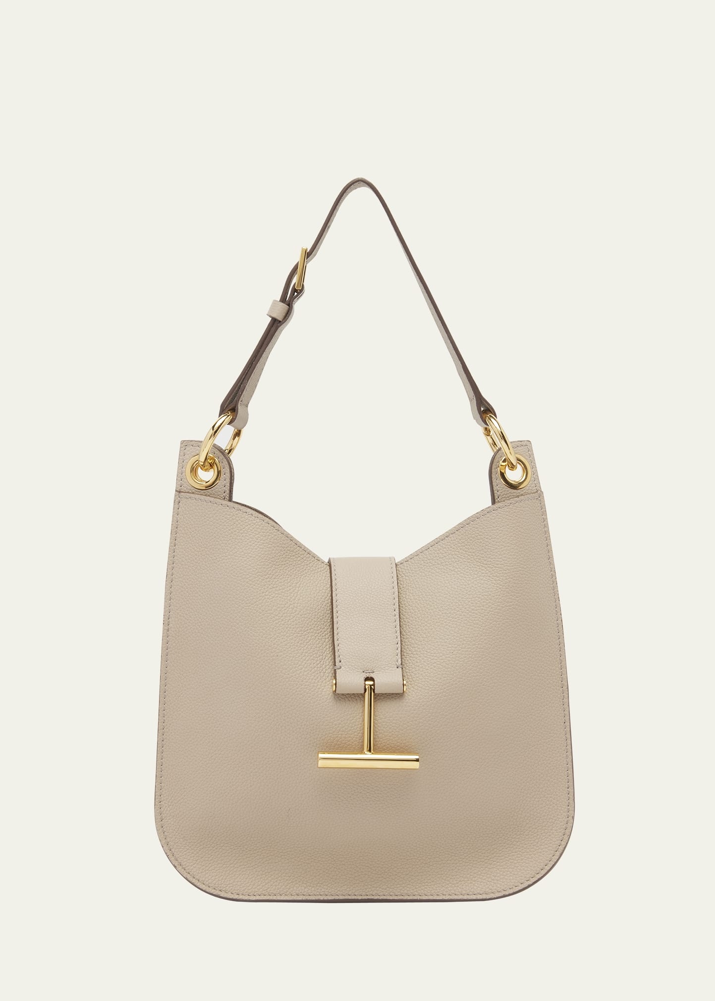 Tara Small Hobo Crossbody in Grained Leather - 1