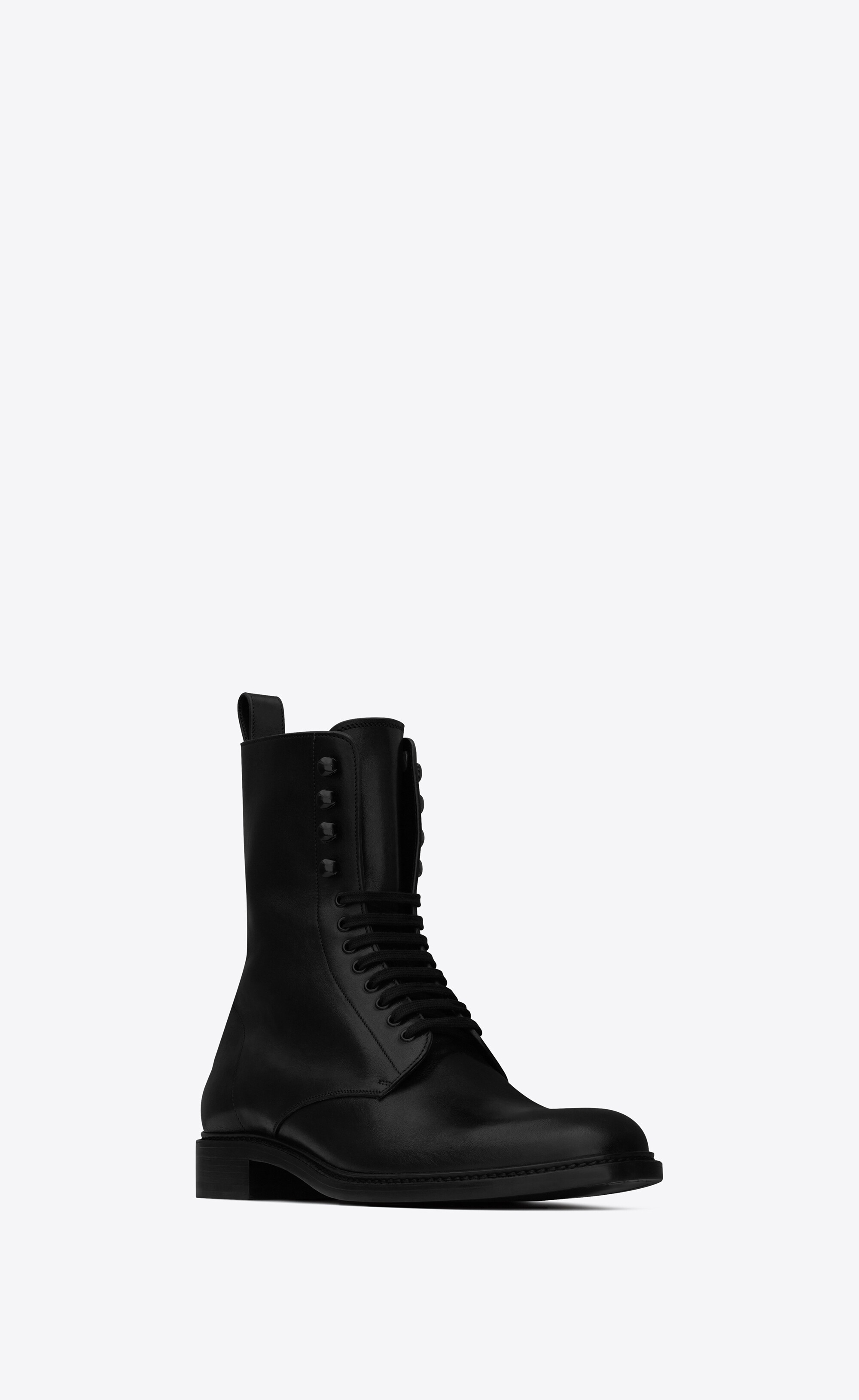 Saint Laurent Army lace-up ankle boots - Black