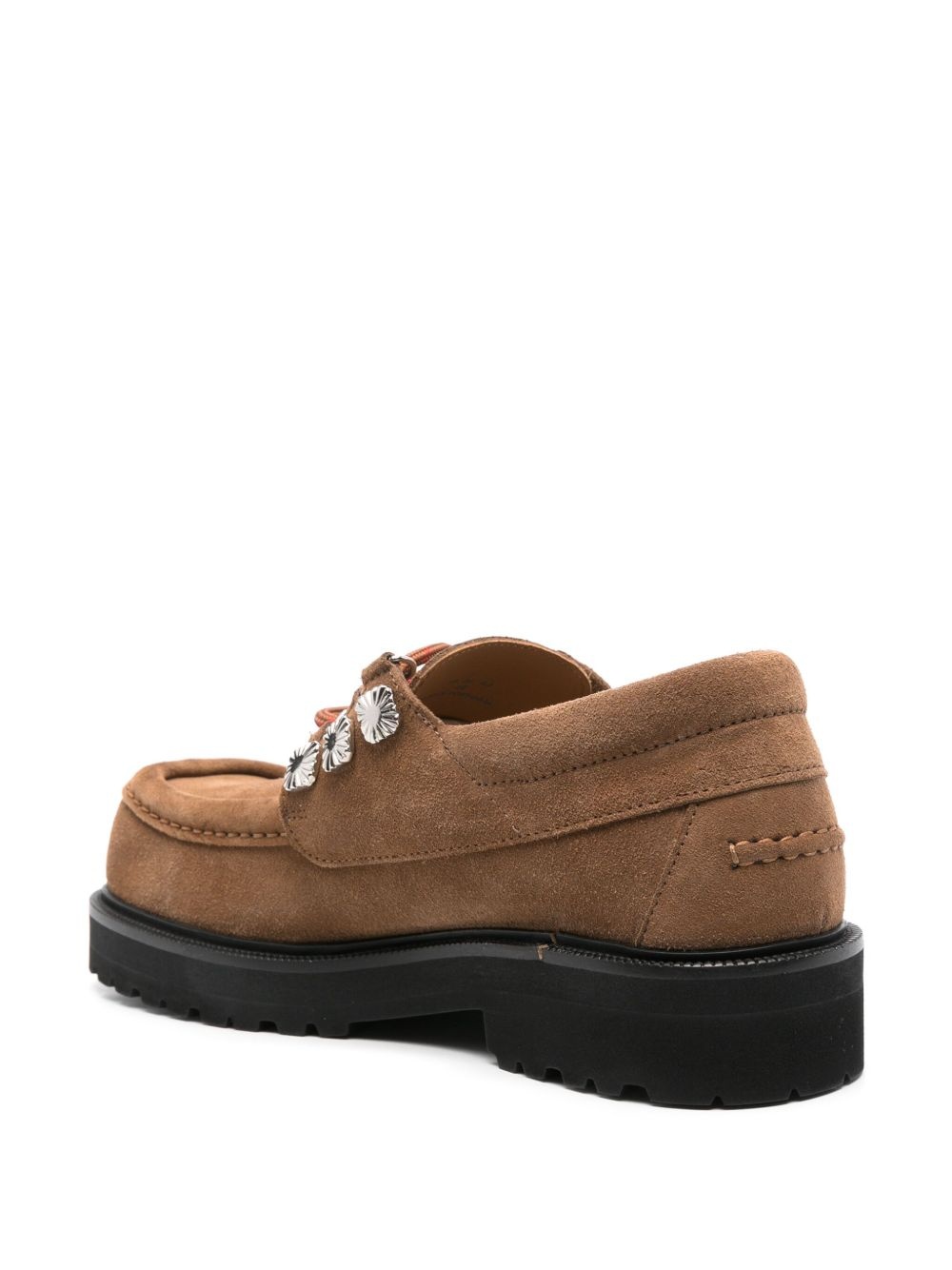 studded derby shoes - 3