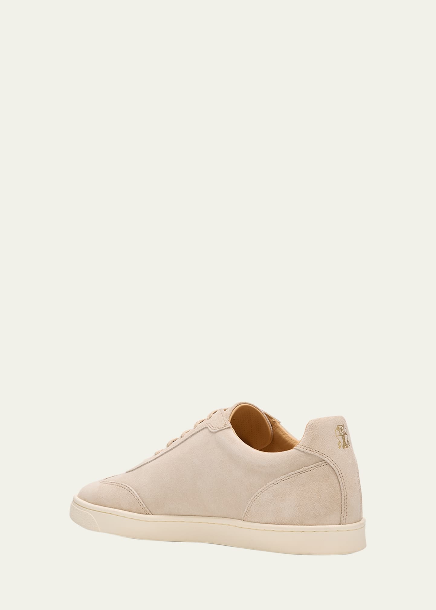 Men's Suede T-Toe Low-Top Sneakers - 4