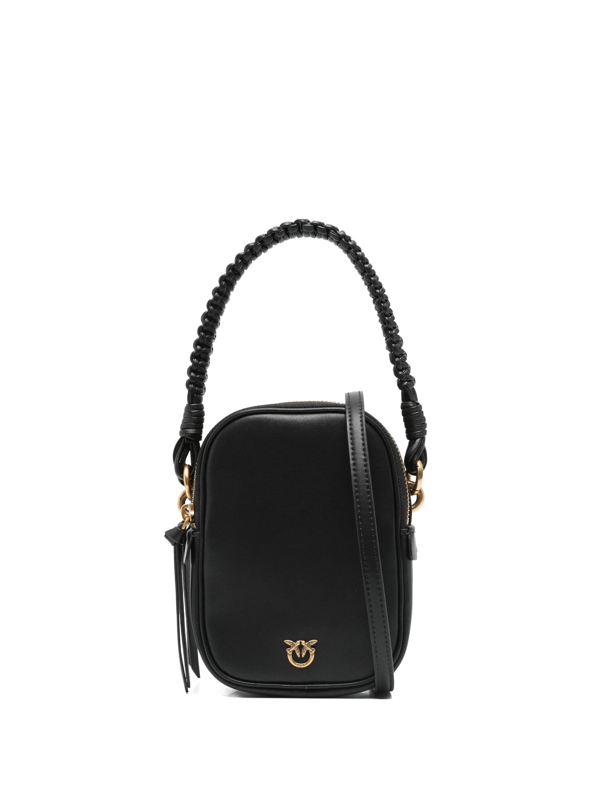 Pinko Leather Braided-handle Tote Bag - 1
