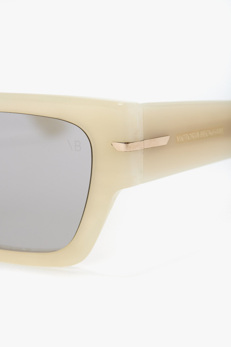 Acetate Sunglasses In Ivory Marble 7