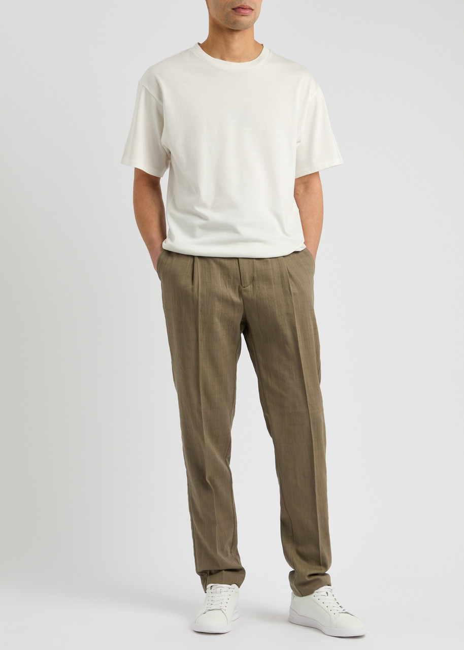 Sunspel Tapered-leg Cotton Trousers - 4