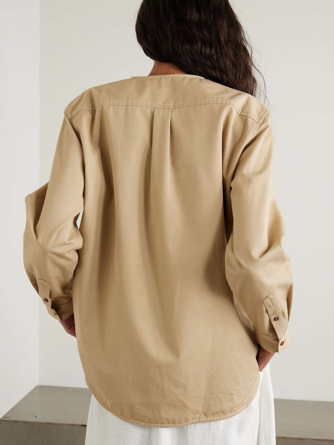Organic cotton-twill shirt Beige - 3