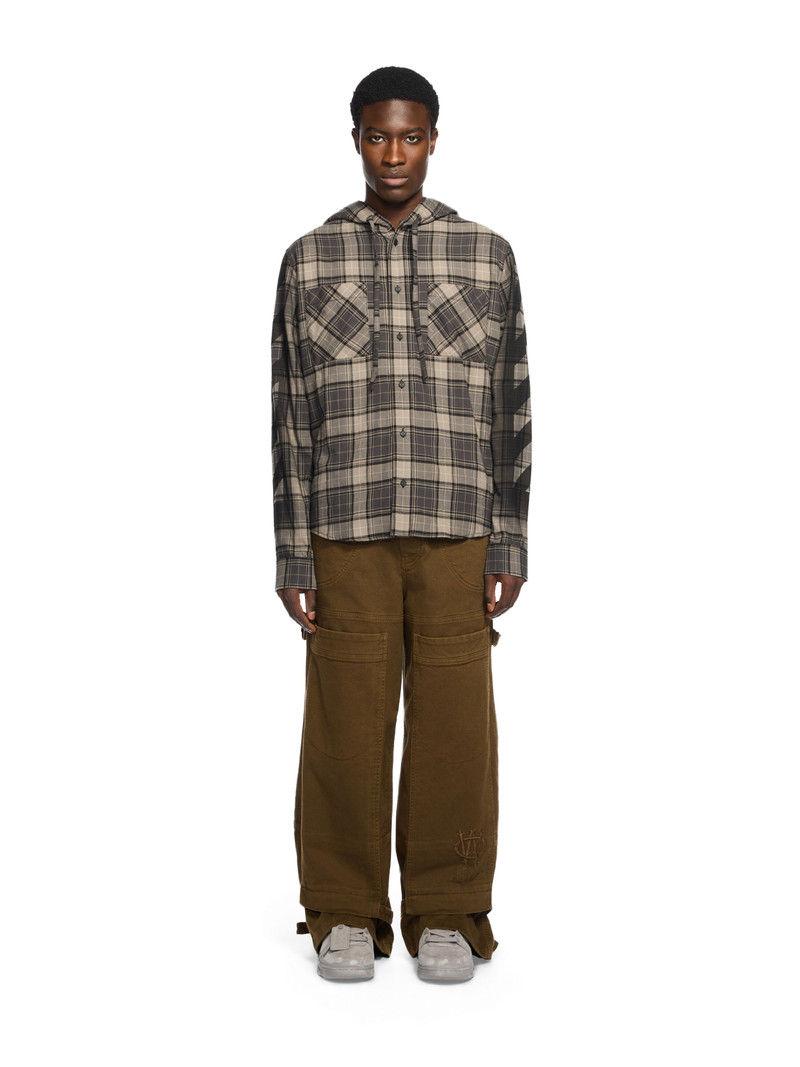 Off-White Spray Diag Check Flan Hood Sh outlook