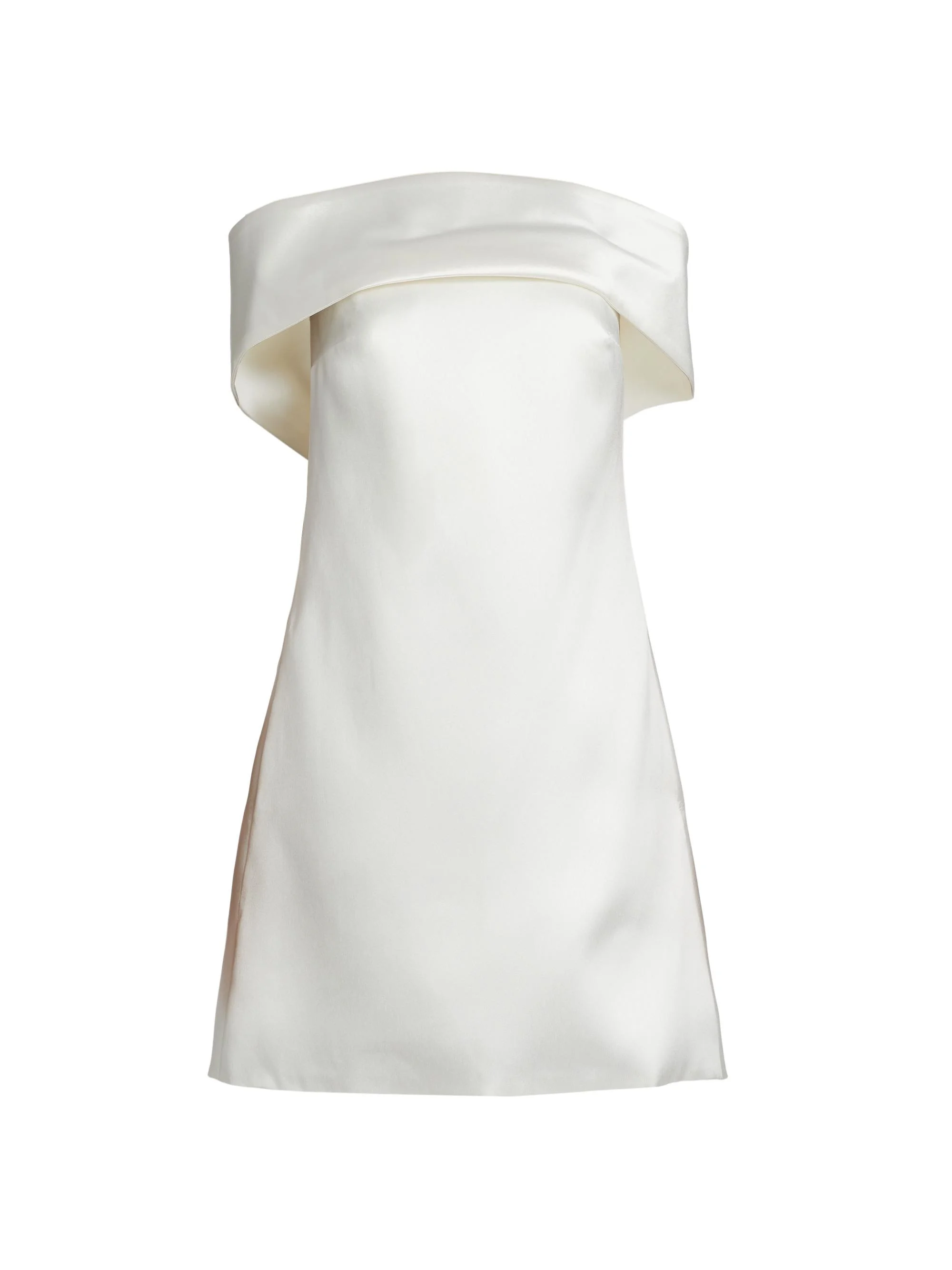 Women's Mikado Off-The-Shoulder Shift Dress - Ivory - 1