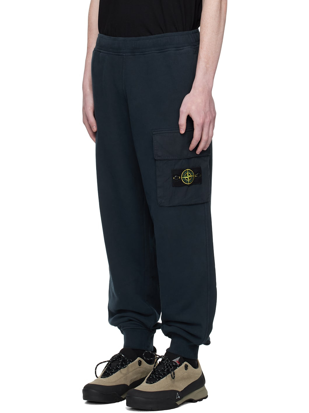 Navy 6200003 Brushed Organic Cotton Fleece Sweatpants - 4