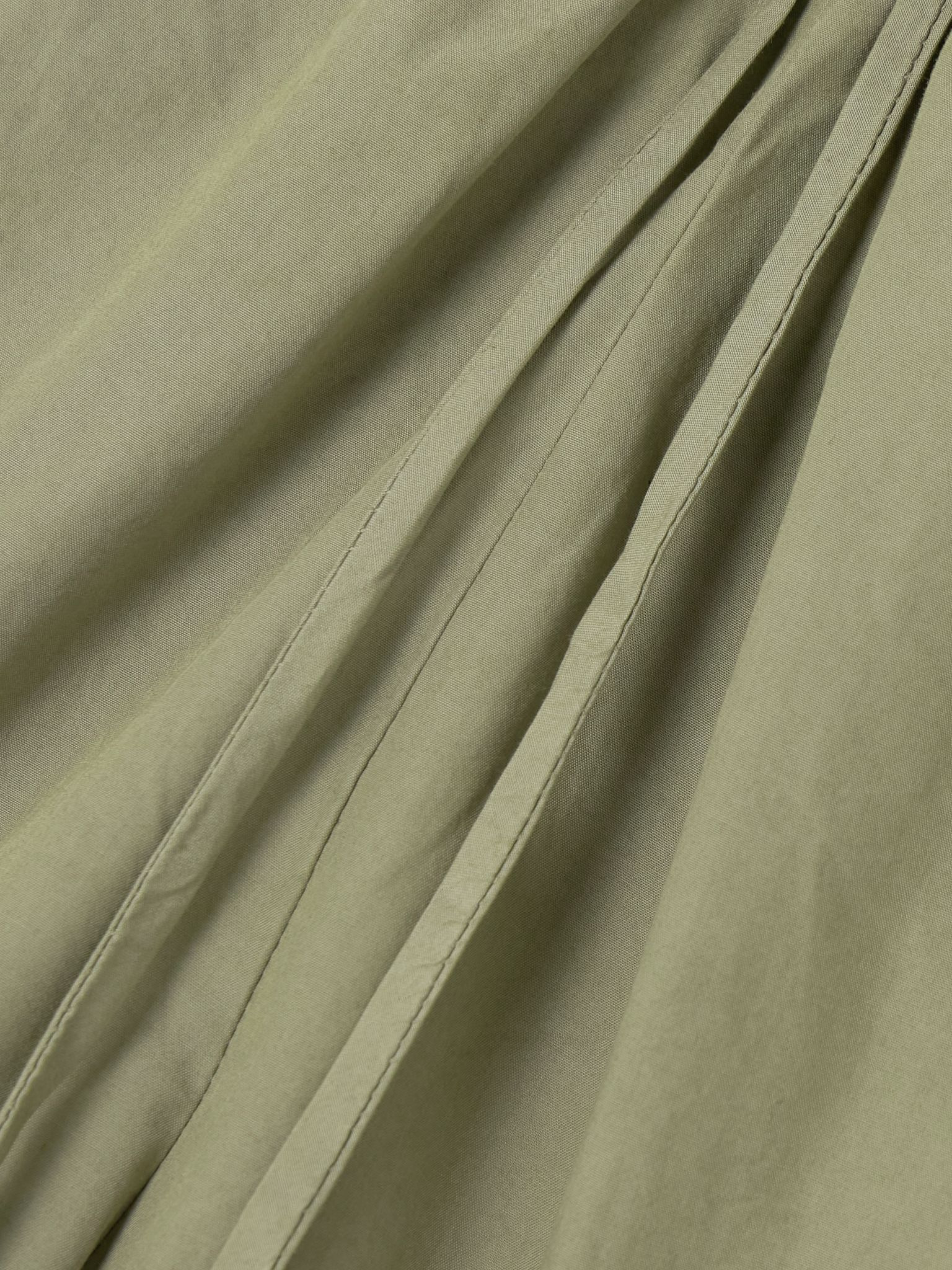 Kyoto cotton-poplin shorts Army green - 5
