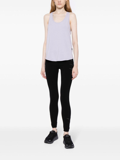 On round-neck racerback tank top outlook
