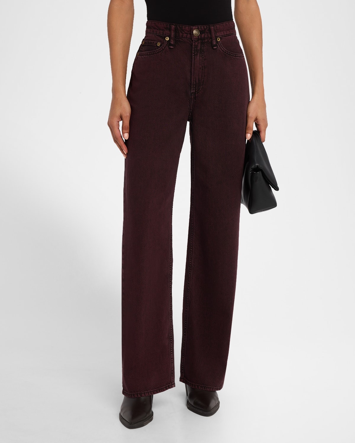 Featherweight Logan Mid-Rise Wide-Leg Jeans - 3