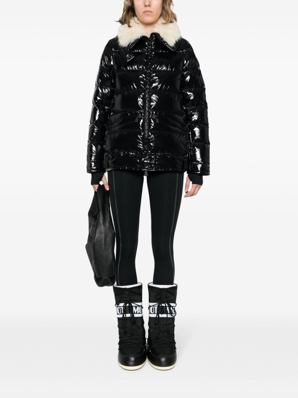 funnel-neck padded jacket - 2