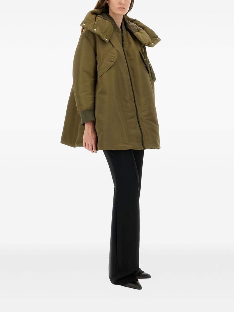 Aspesi hooded zip-up puffer jacket outlook