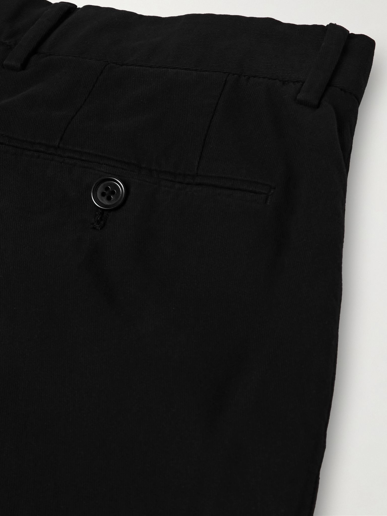 Easy Straight-Leg Garment-Dyed Cotton-Blend Chinos Black - 5