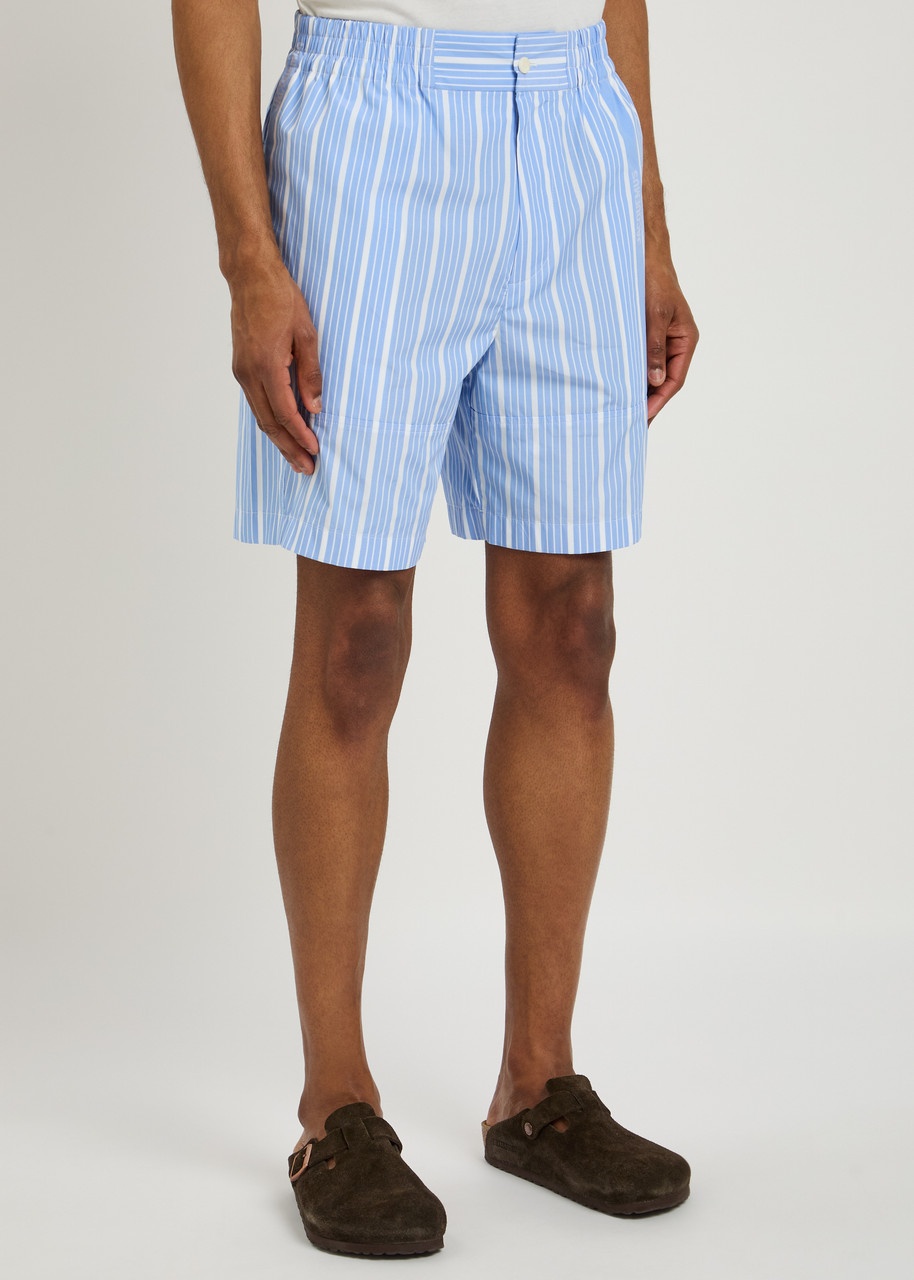 Jacquemus Le Short Aloe Striped Cotton Shorts - 2