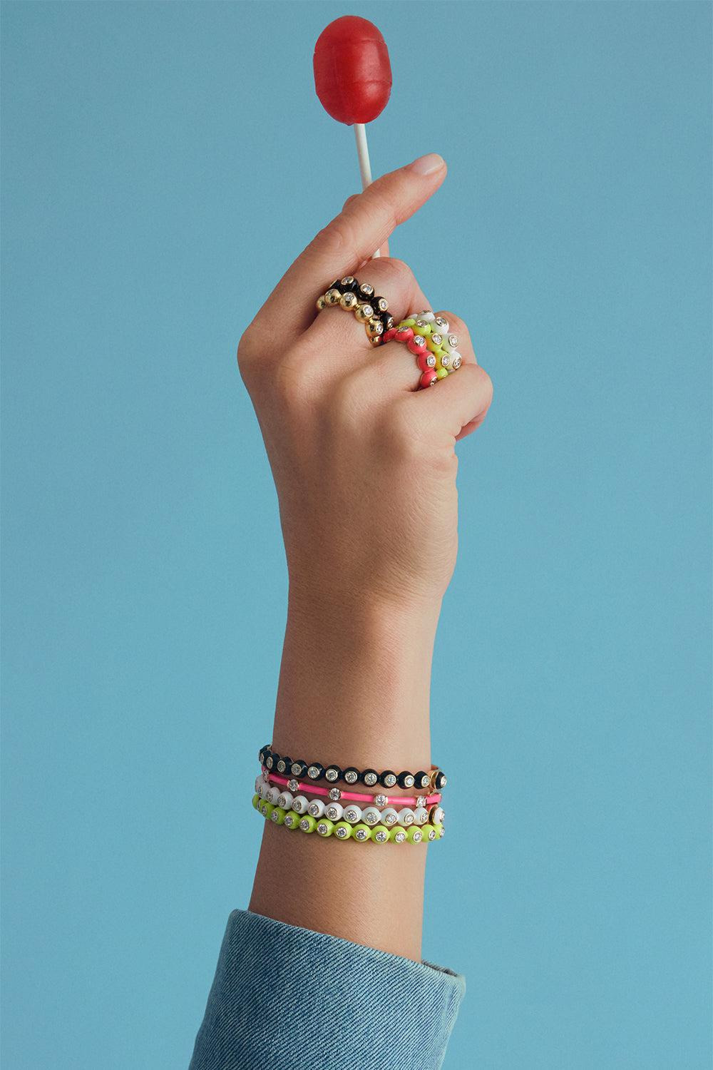 Audrey Hinged Bangle Bracelet - 2