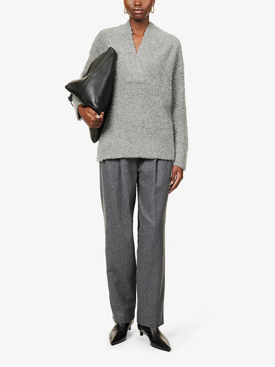 Vince Brushed-texture relaxed-fit knitted jumper outlook