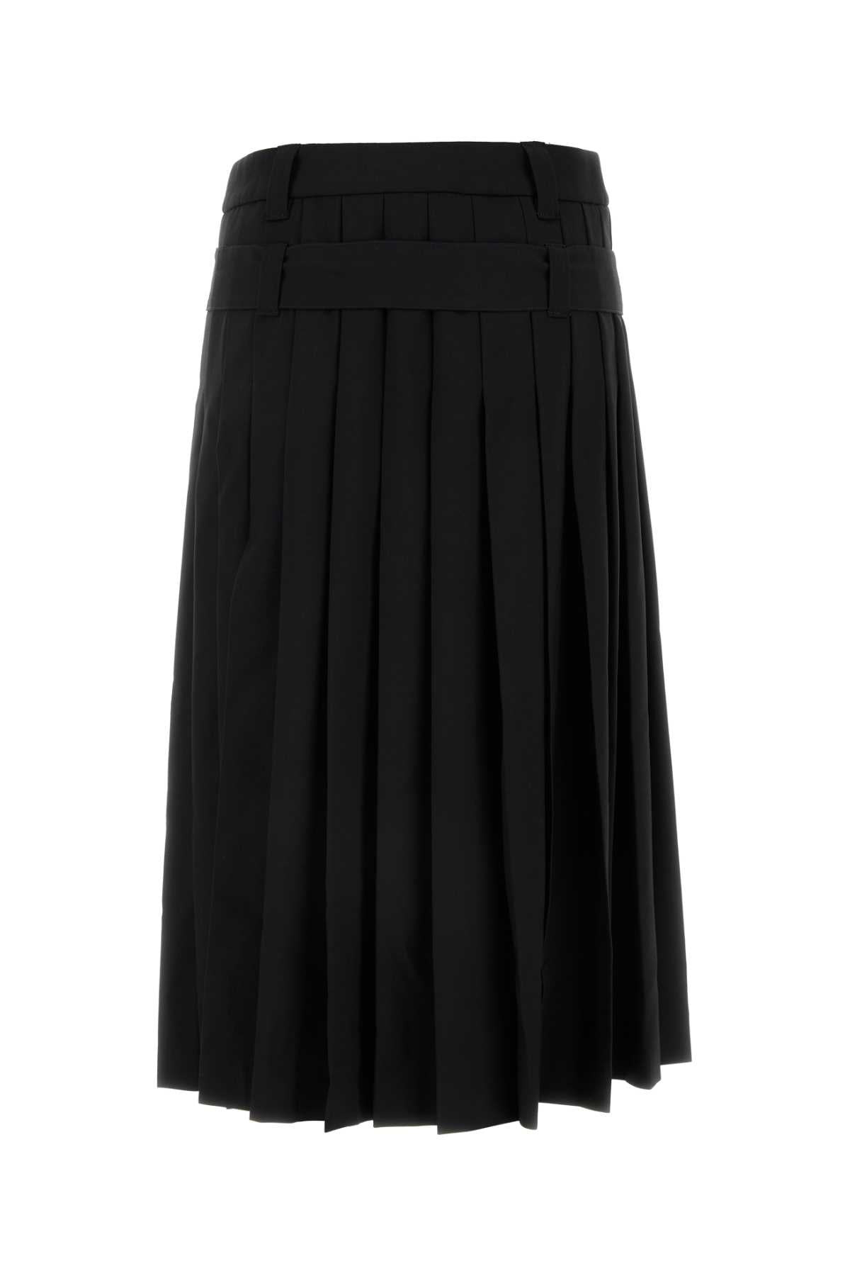 Alexander Mcqueen Women Black Wool Skirt - 2