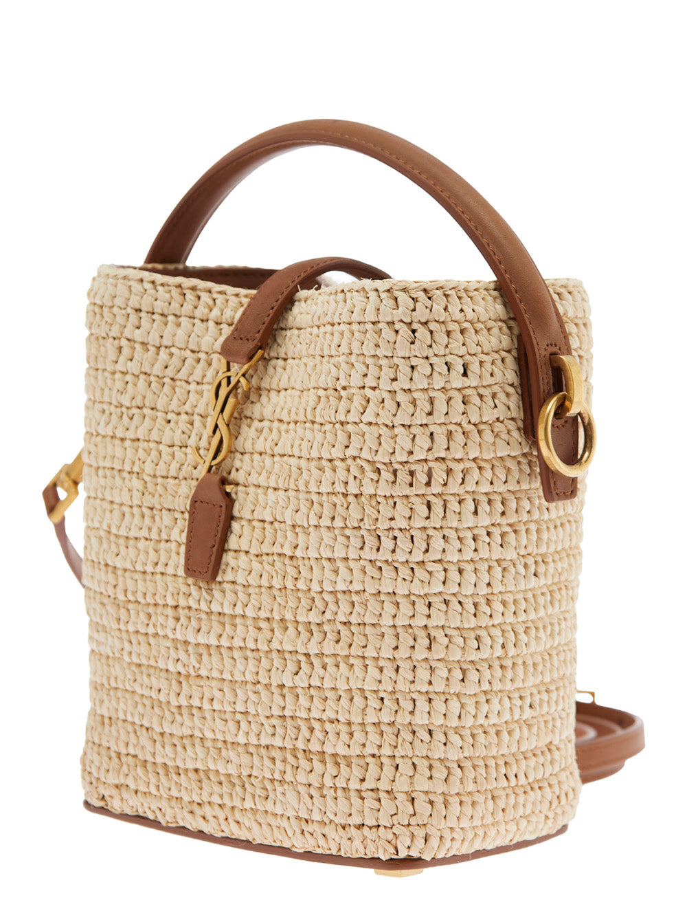 Saint Laurent Women 'Le 37' Beige Mini Handbag With Adjustable And Removable Shoulder Strap And Hook - 2