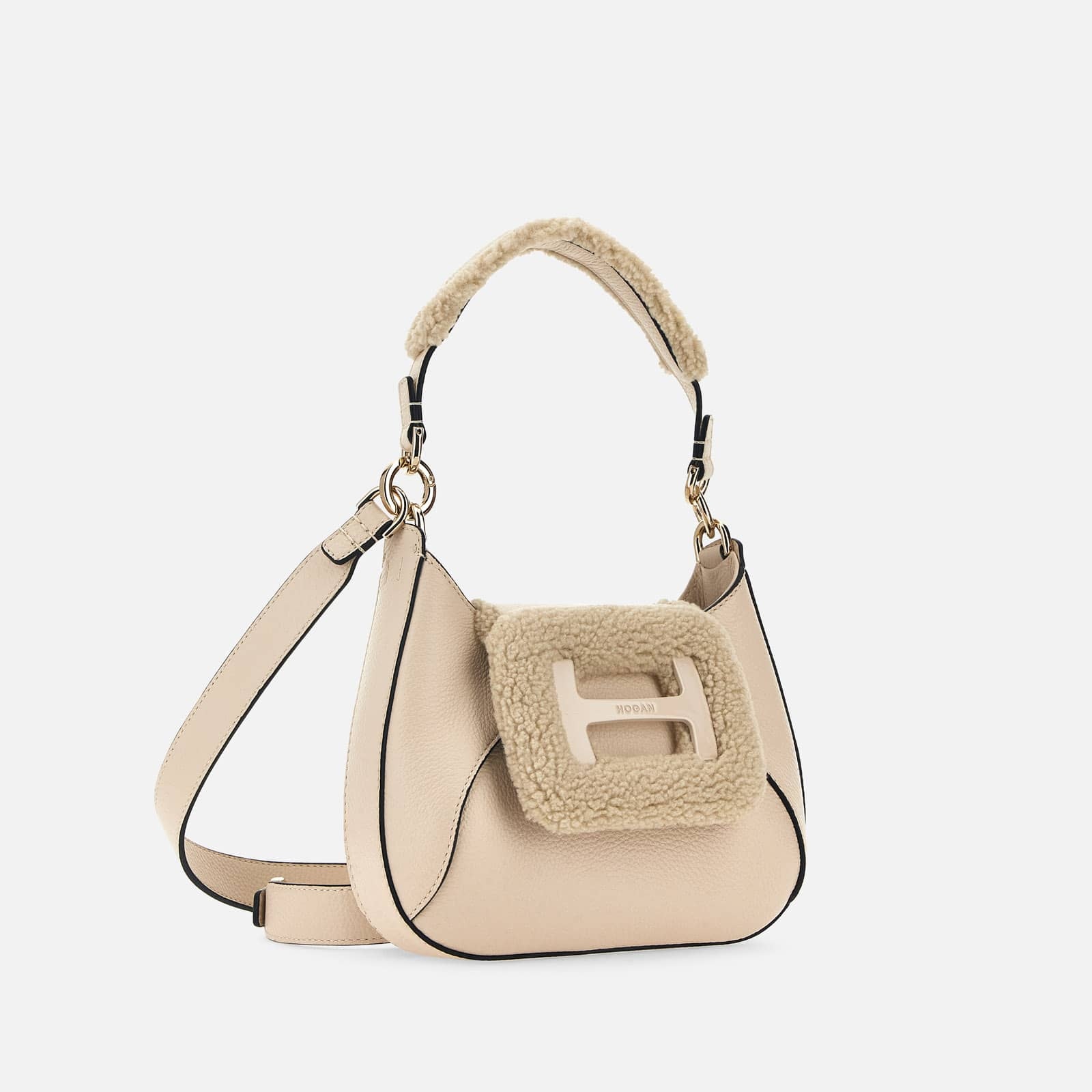 Hogan H-Bag Hobo Mini Beige - 3