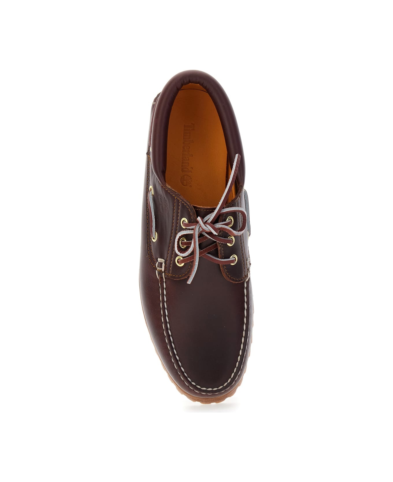 'authentic' Brown Loafers With Embossed Logo On The Side In Leather Man - 4