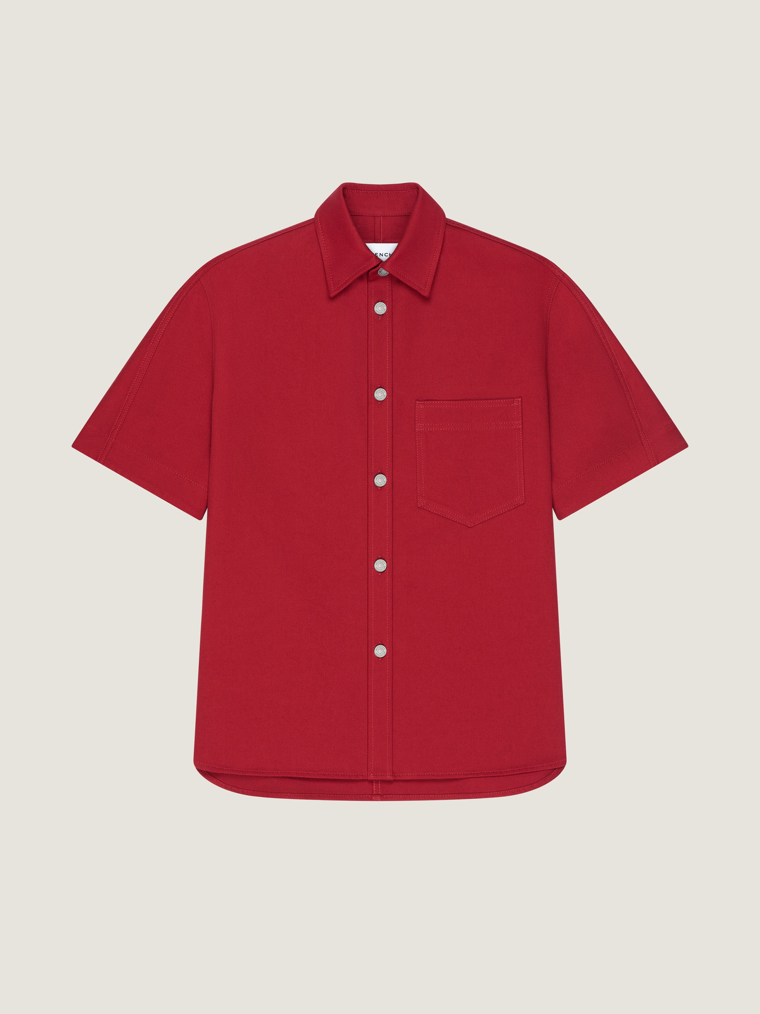 COUTURE SEAM SHIRT IN OVERDYED DENIM - 1