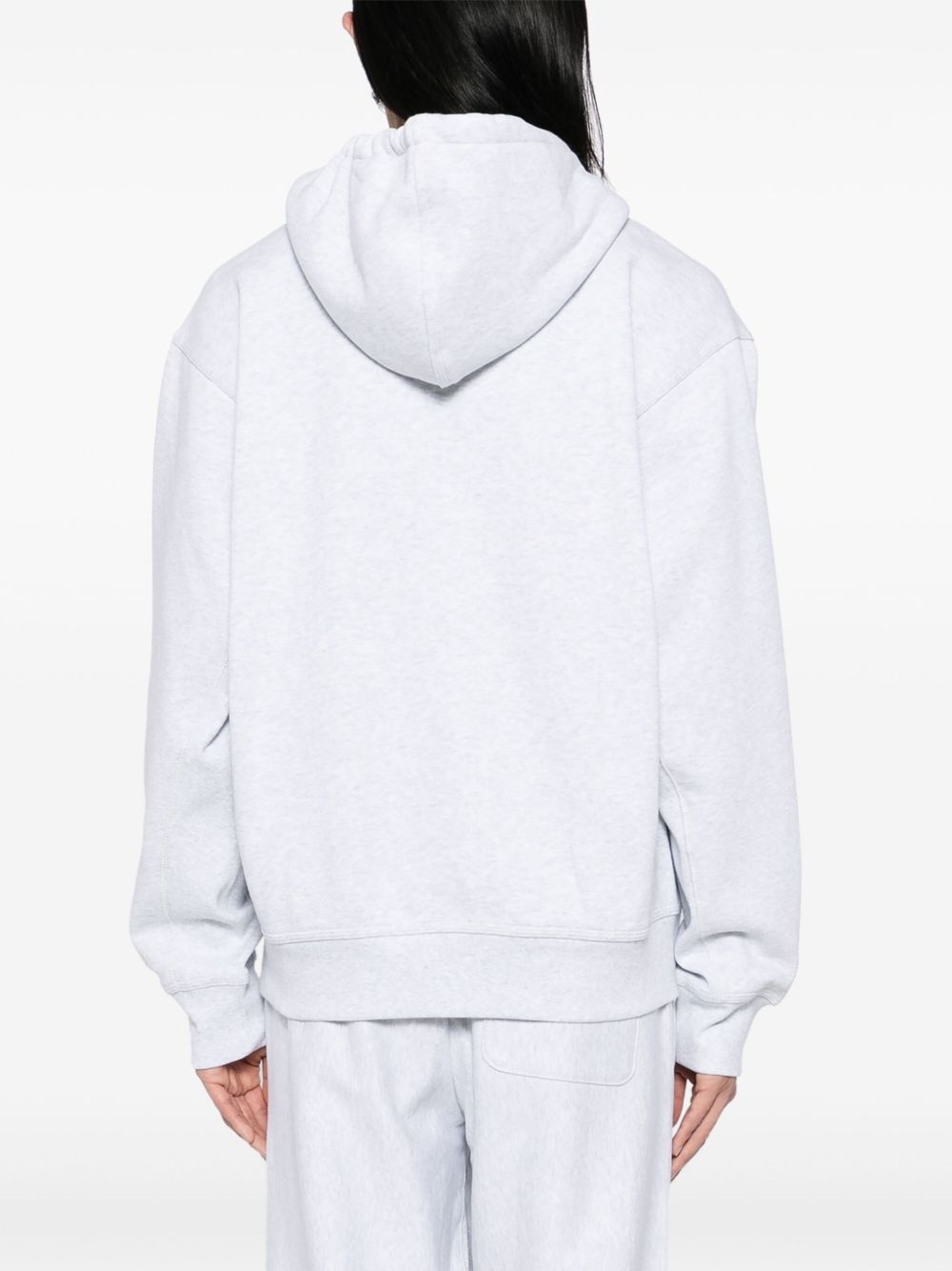 logo-embroidered hoodie - 4