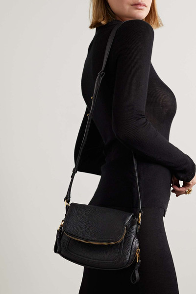TOM FORD Jennifer mini textured-leather shoulder bag outlook