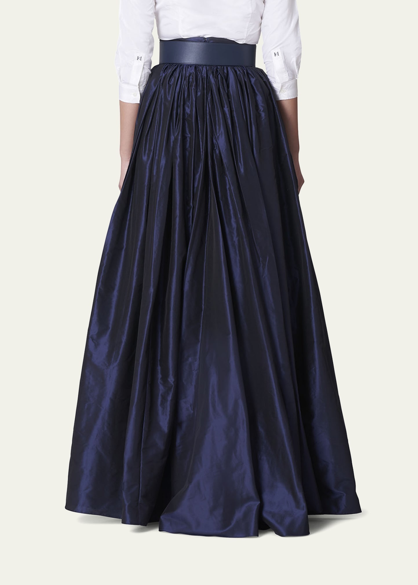 Pleated Silk Ball Skirt - 3