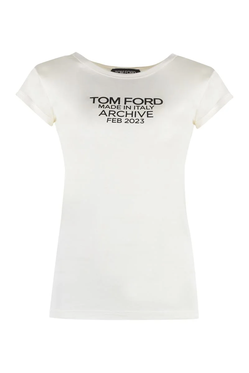 TOM FORD SILK T-SHIRT - 1