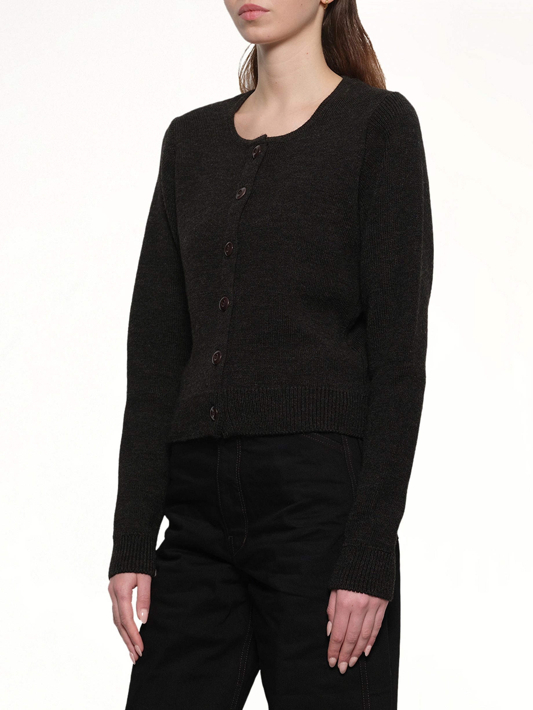 Cardigan in Dark Espresso - 6