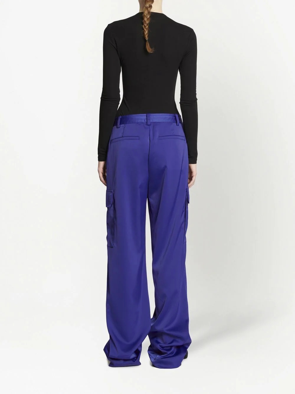 drawstring-fastening cargo trousers - 4