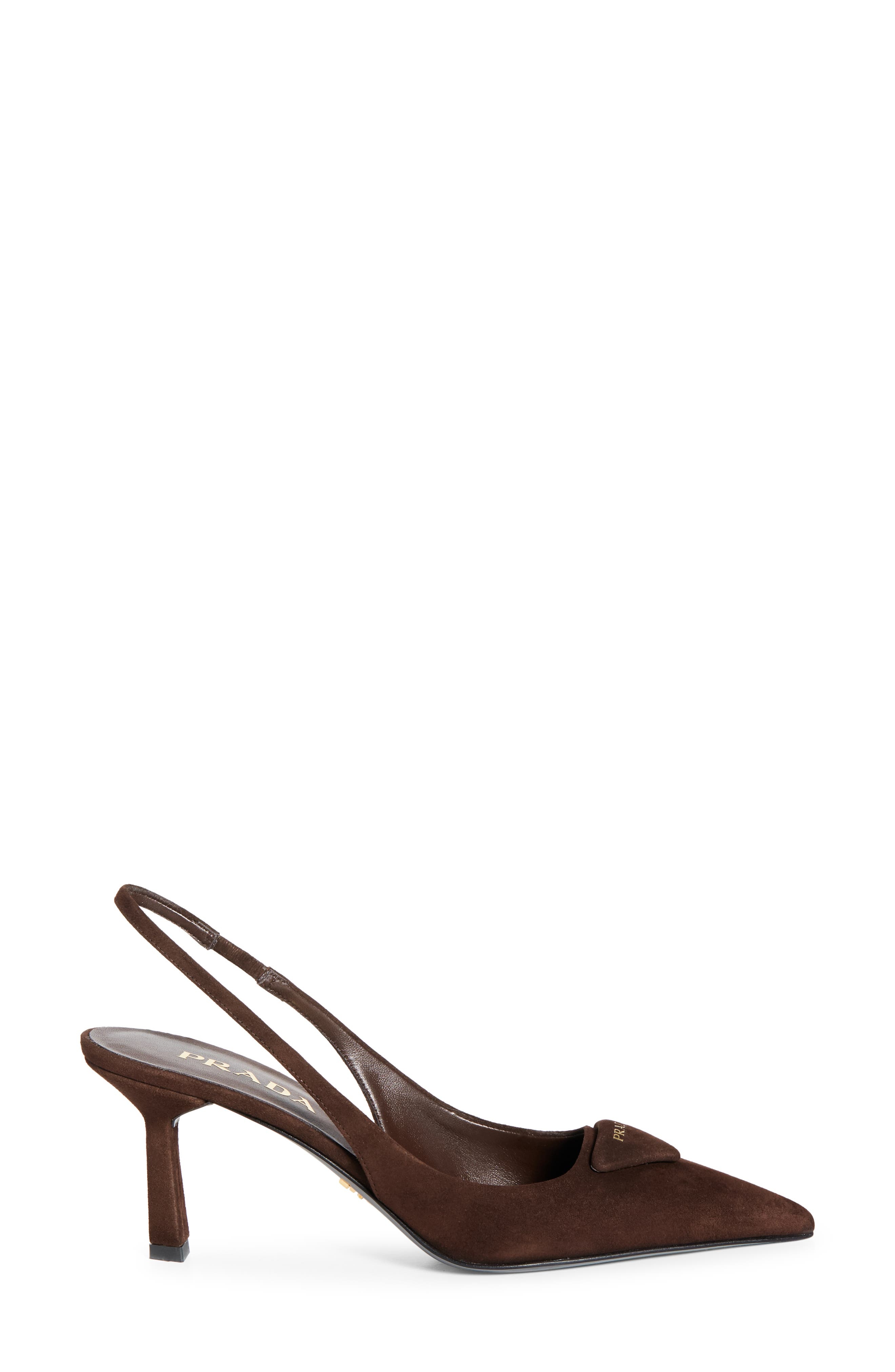 Prada Logo Slingback Pump in Moro at Nordstrom - 3