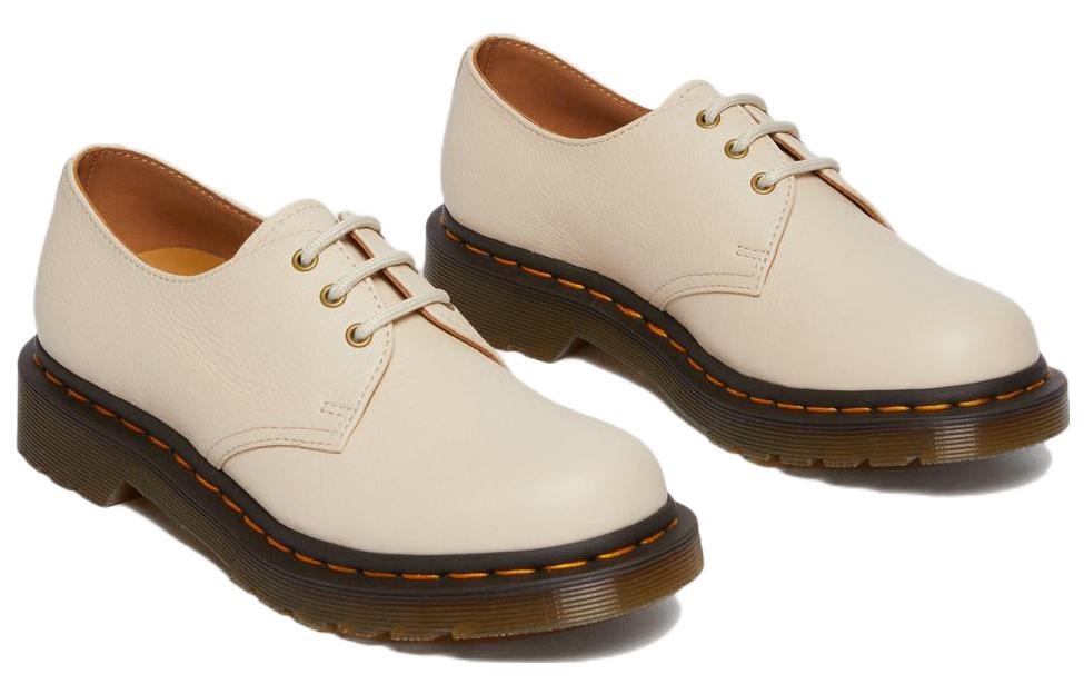 (WMNS) Dr. Martens 1461 Virginia Leather Oxford Shoes 'Parchment Beige' 24256292 - 2