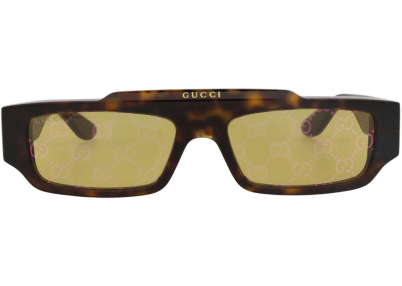 Gucci Square-Frame Recycled Acetate Sunglasses Havana Havana Yellow (GG1592S-30014864-002) 1