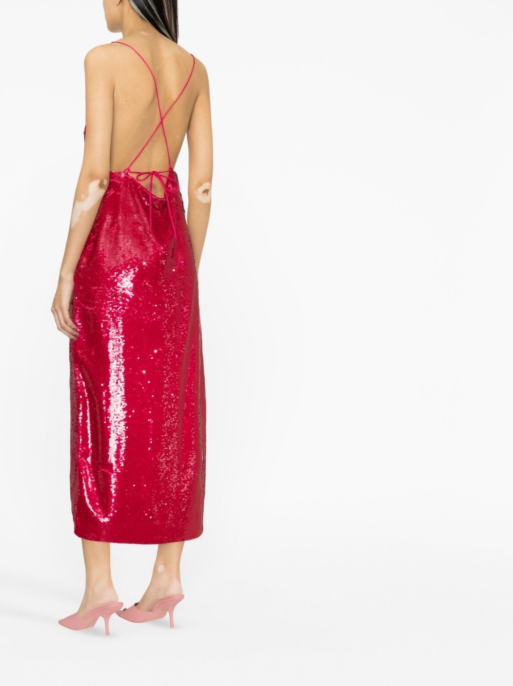 sequin-embellished midi dress - 3