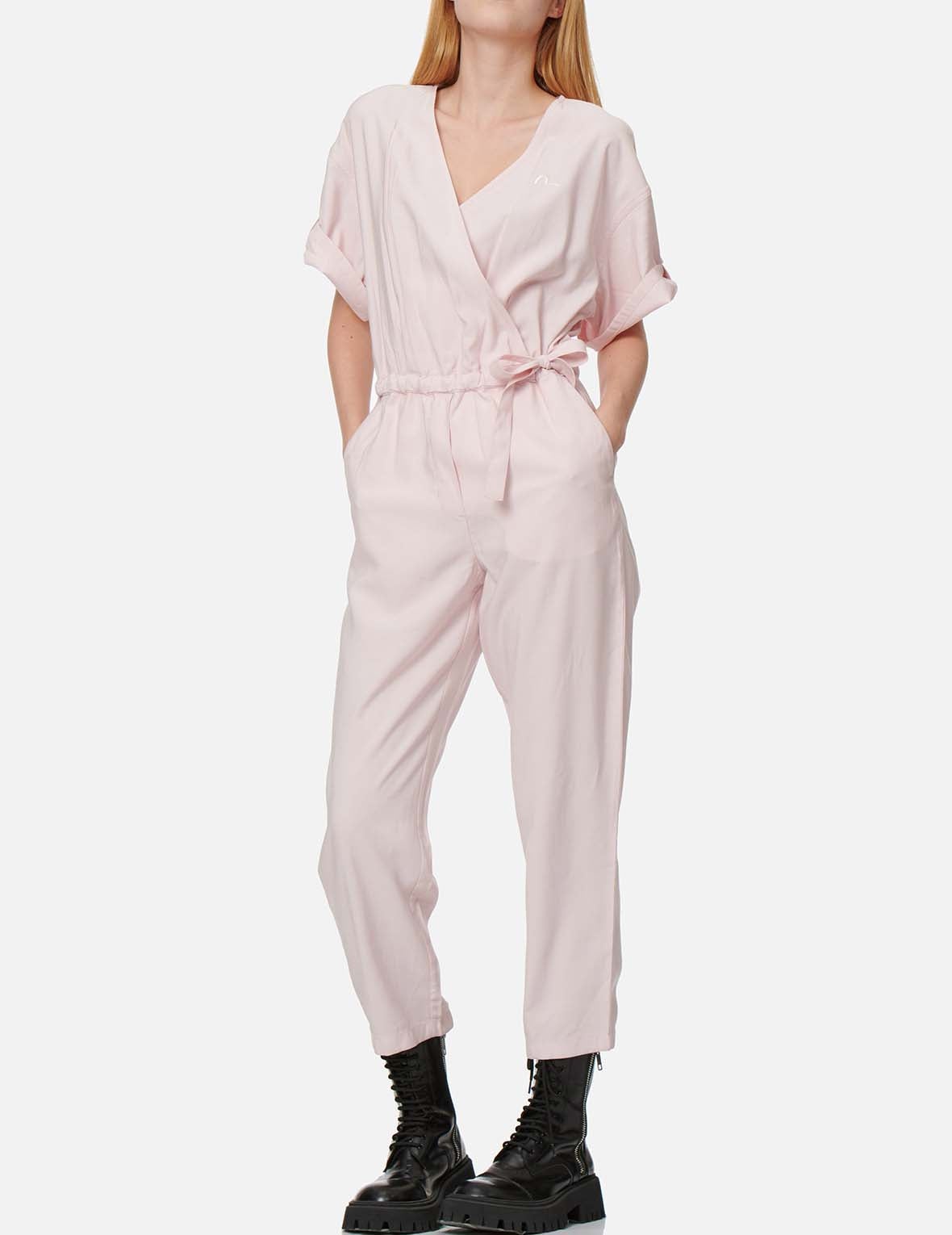 Seagull Embroidery Wrapped Jumpsuit - 5