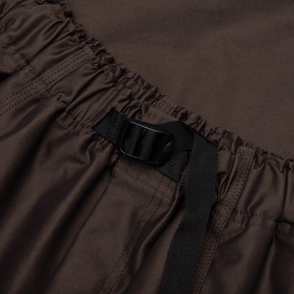 C/PE TWILL BELTED C.S.SHORT - BROWN - 3