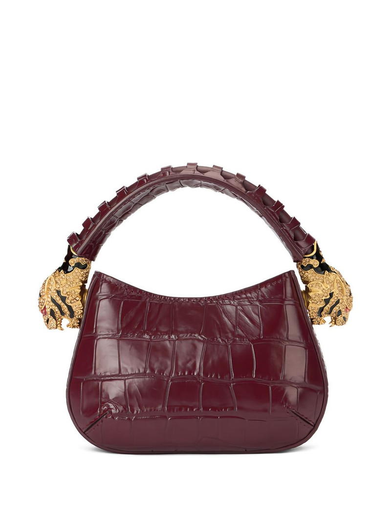 mini Roar tiger-head crocodile-effect shoulder bag 3