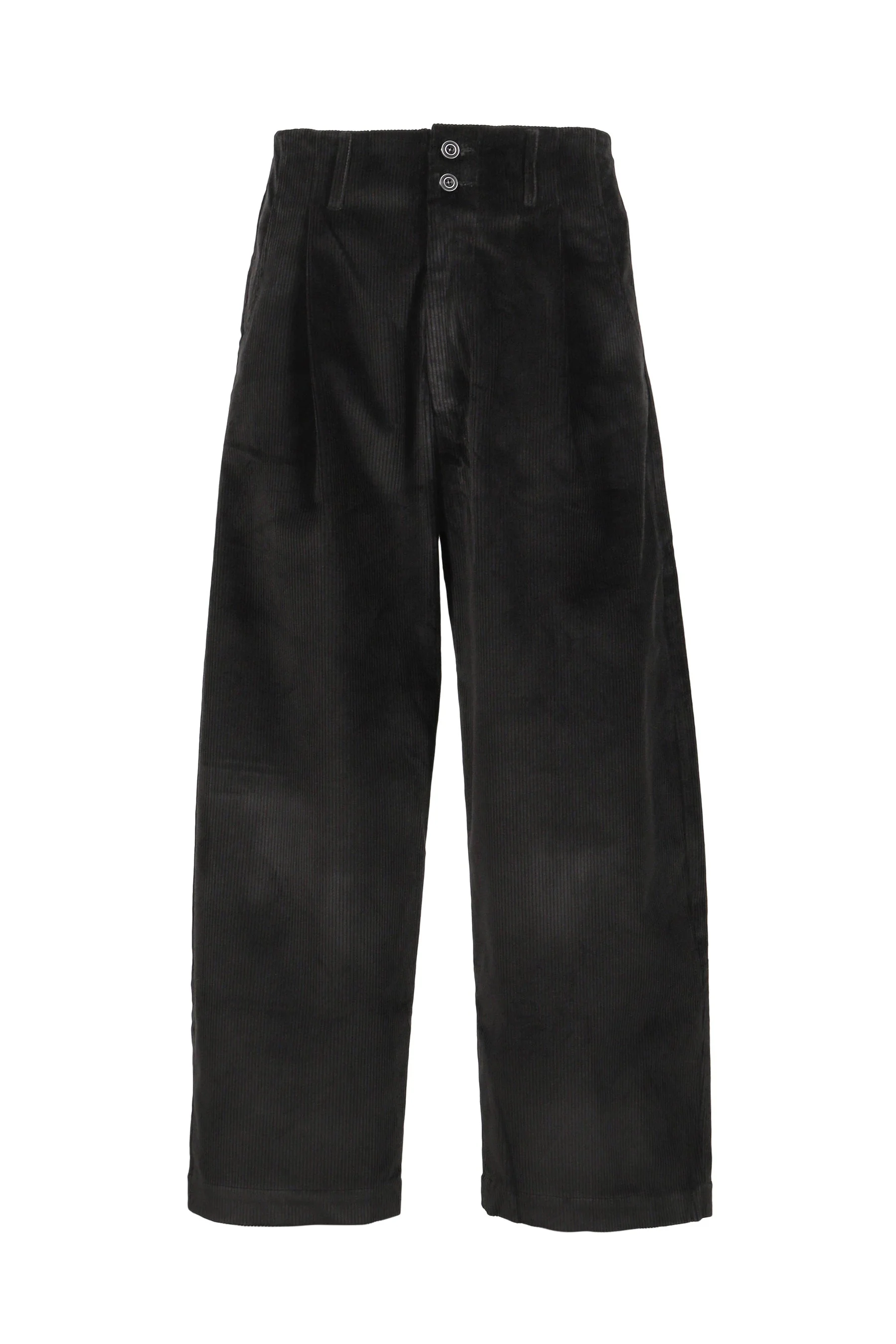 WIDE LEG PLEATED TROUSER / BLK - 1