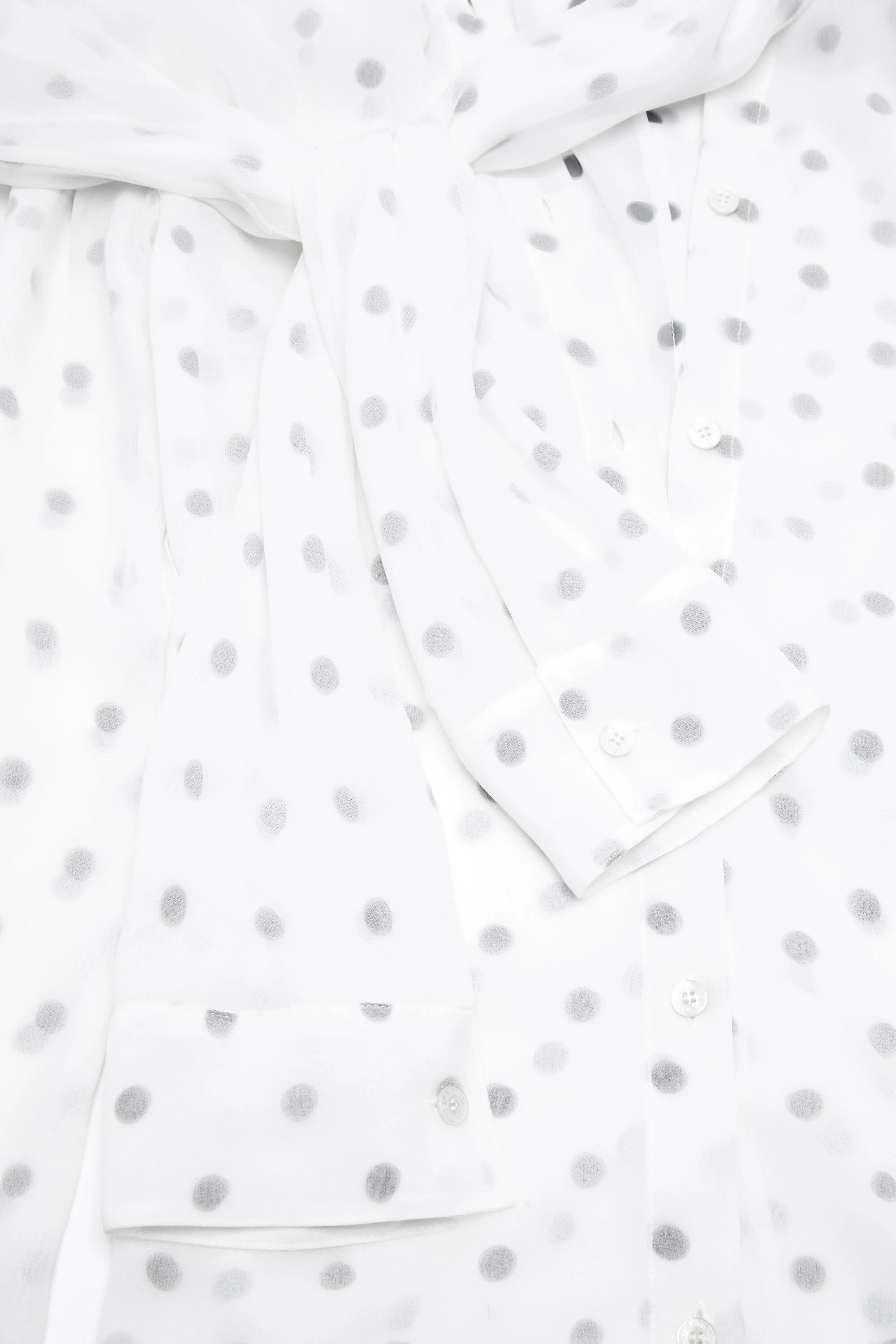 Layered blouse - Black/white - 5