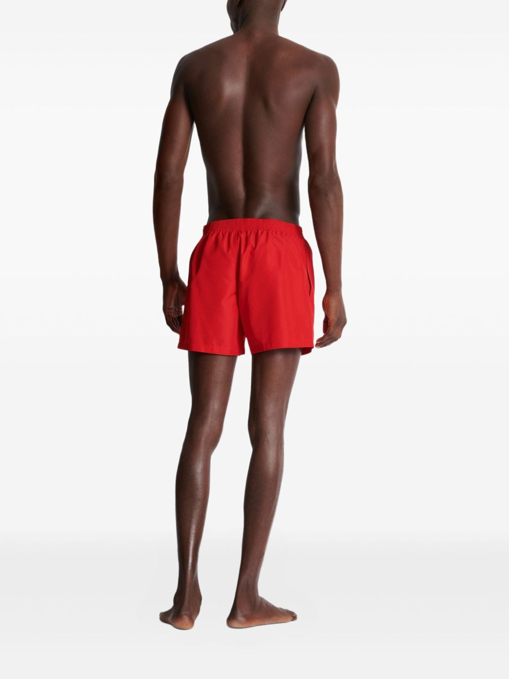 logo-embroidered swim shorts - 4