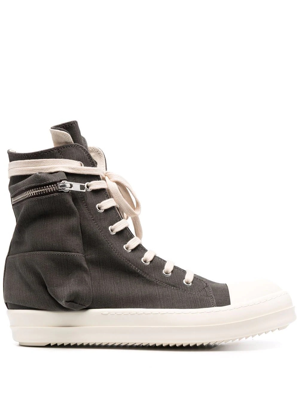 high-top lace-up sneakers - 1