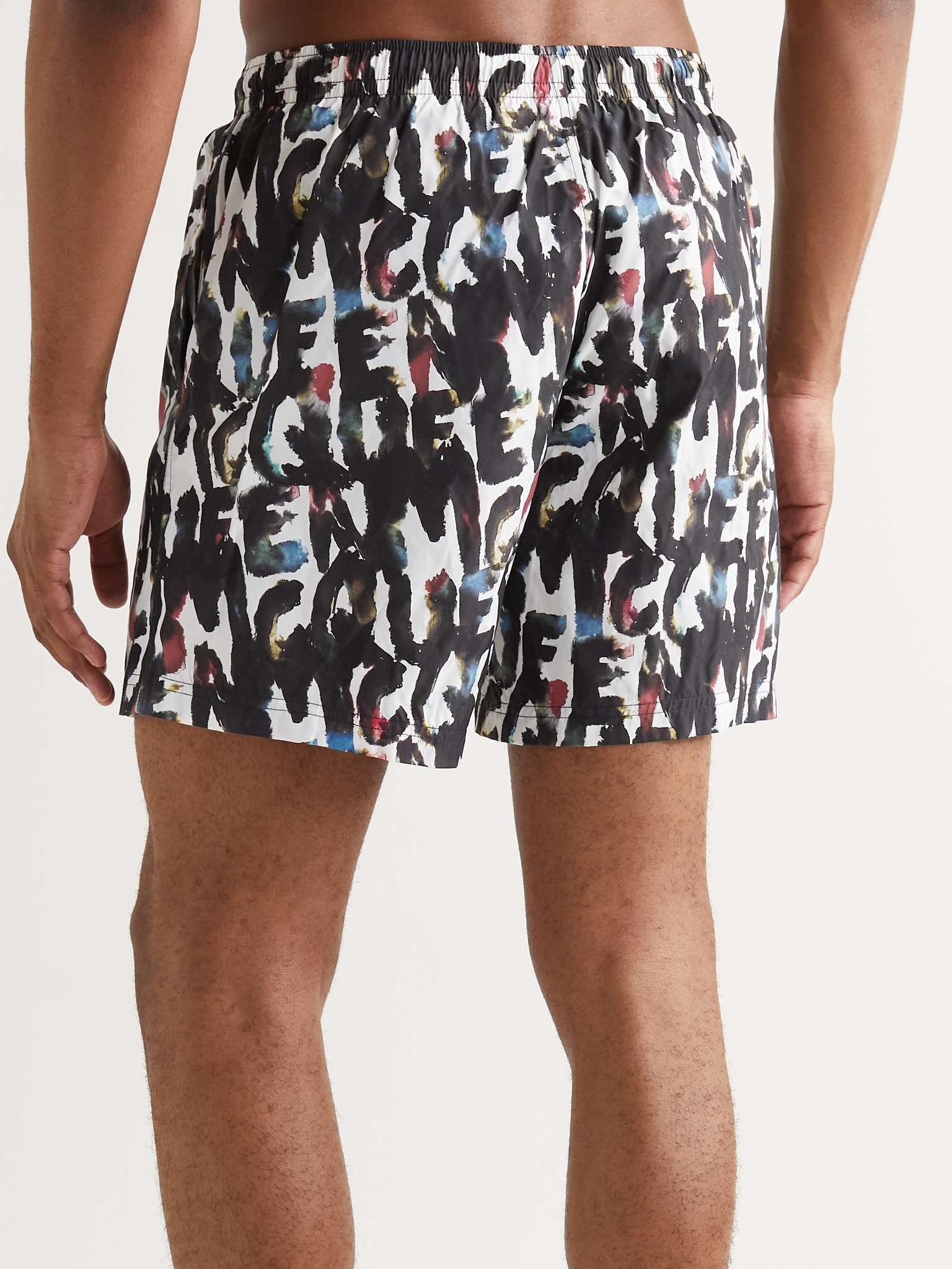 Fantasy Straight-Leg Long-Length Logo-Print Swim Shorts - 4