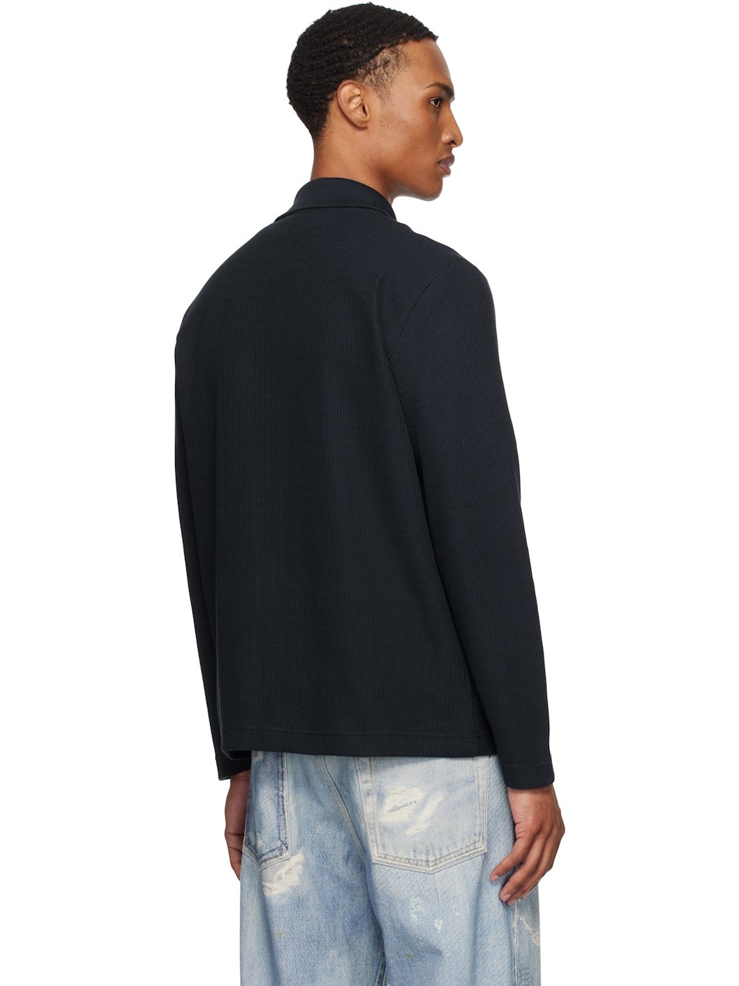 Navy Jorn Double Face Overshirt - 3