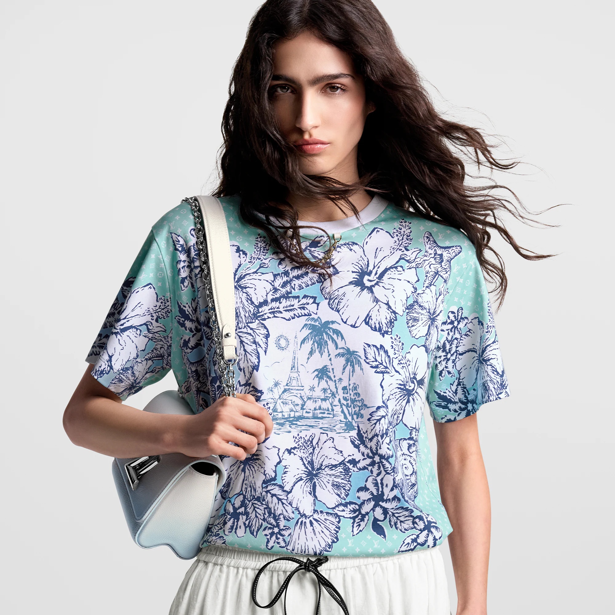 Tropical Floral Print T-Shirt - 2