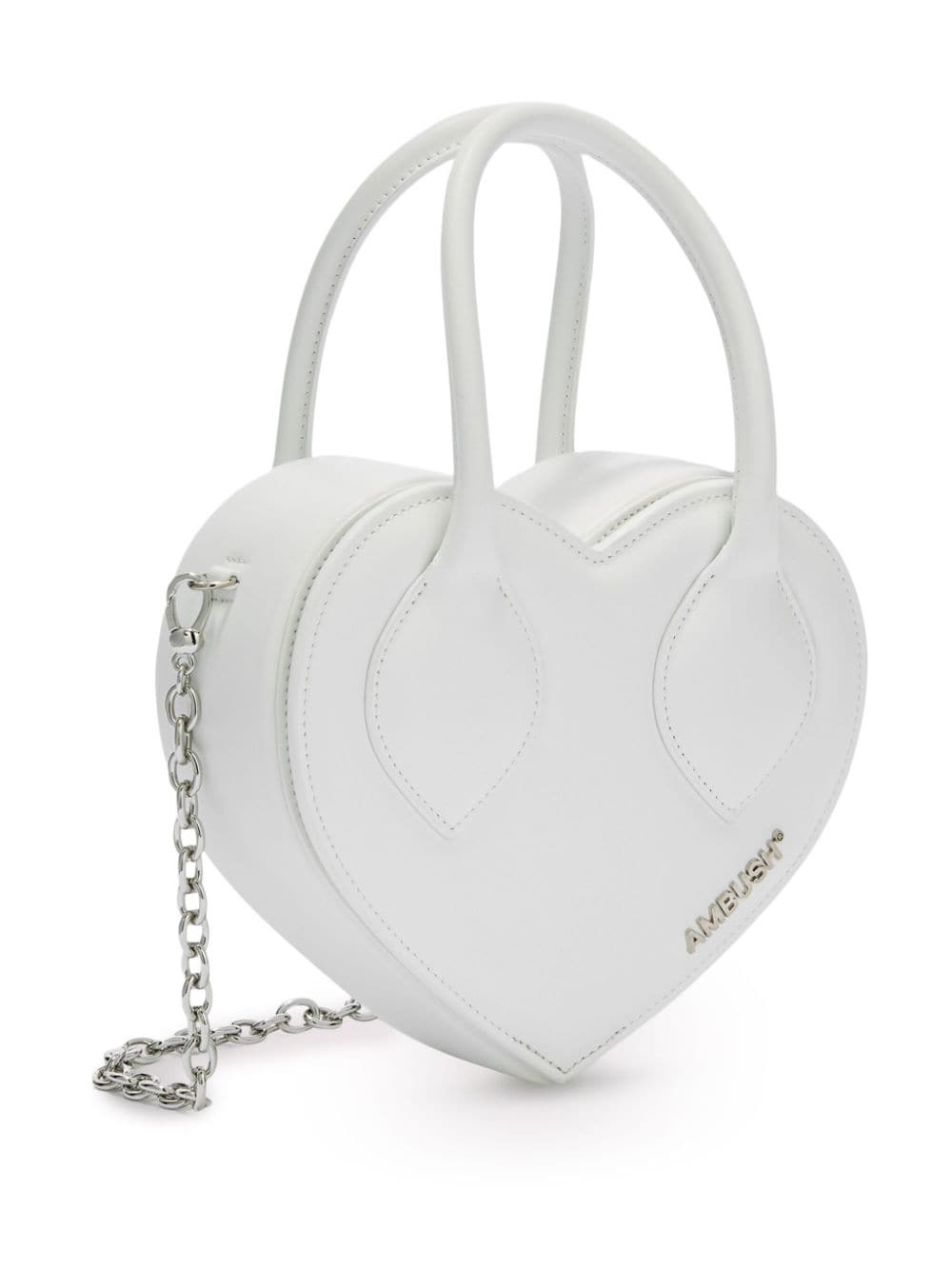 Heart Handle leather shoulder bag - 3